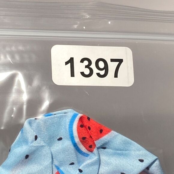 1397 Set of 6 Lightweight Summer Print Scrunchie NWT - Picture 9 of 9